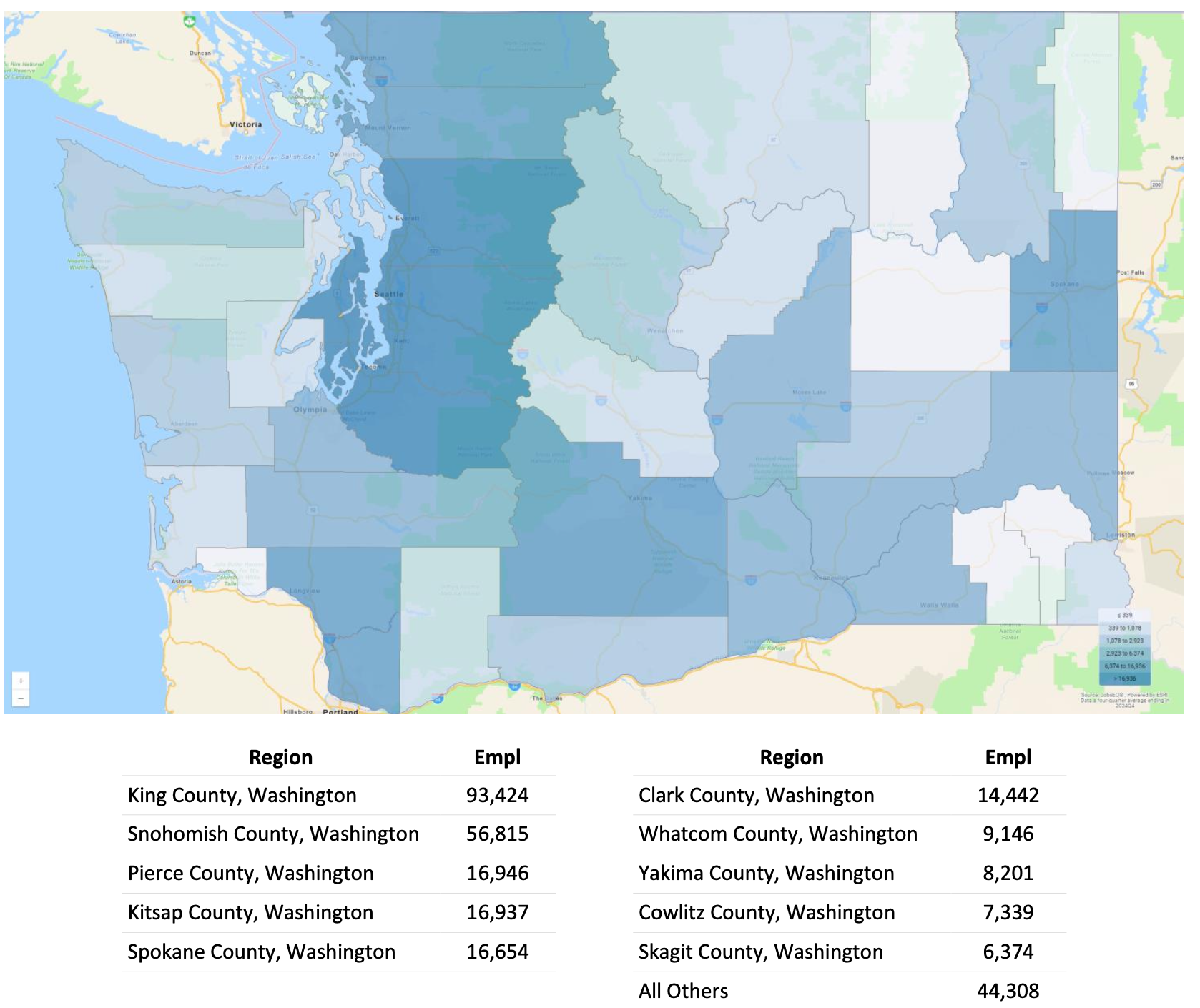 Washington Manufacturing by the Numbers